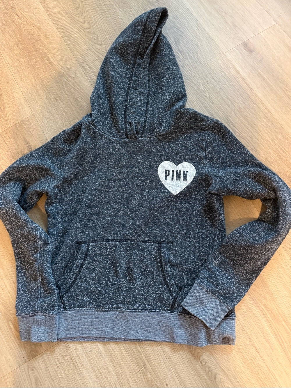 PINK Victoria's Secret Charcoal Hooded Sweater - Women's Cozy Pullover